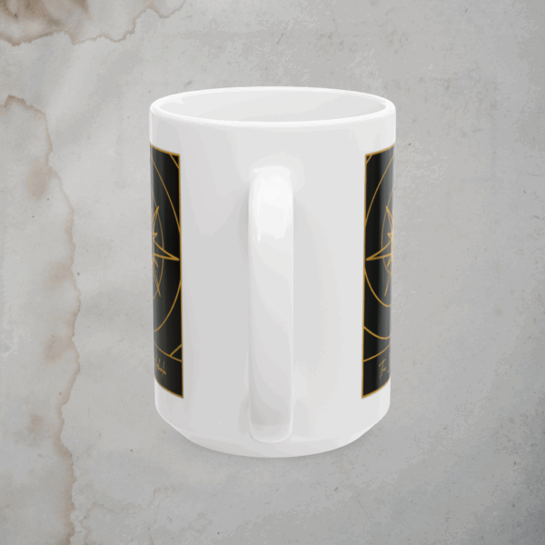 The Spirited Nebula Tarot Card Logo Ceramic Mug, (15oz) - Image 4