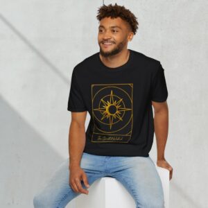 the-spirited-nebula-tarot-card-logo-unisex-softstyle-t-shirt black 7- white shadow background