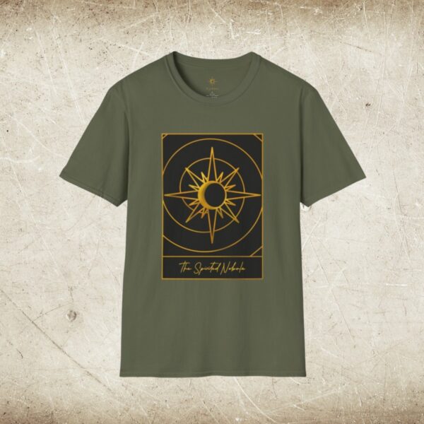 The Spirited Nebula Tarot Card Logo Unisex Softstyle T-Shirt - Image 7