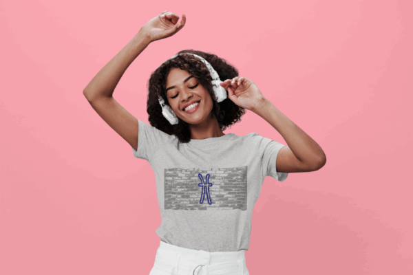 Grunge Brick Wall Pisces Water Unisex Softstyle T-Shirt - Image 6