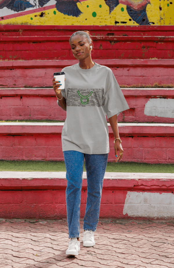 Grunge Brick Wall Taurus Earth Unisex Softstyle T-Shirt - Image 5