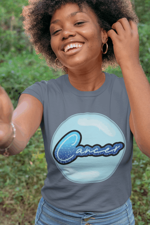 Bubble Cancer Water Sign Unisex Softstyle T-Shirt - Image 5