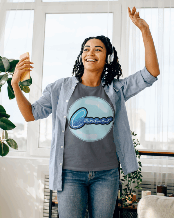 Bubble Cancer Water Sign Unisex Softstyle T-Shirt - Image 7