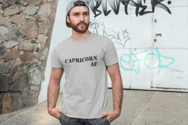 Funny Capricorn AF Unisex Softstyle T-Shirt - Image 4
