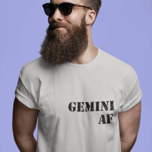 Funny Gemini AF Unisex Softstyle T-Shirt