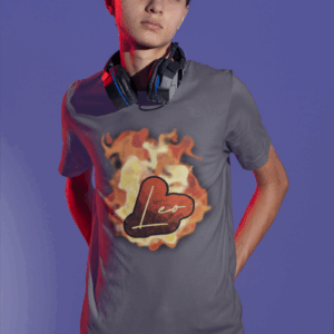 Bubble Leo Fire Sign Unisex Softstyle T-Shirt