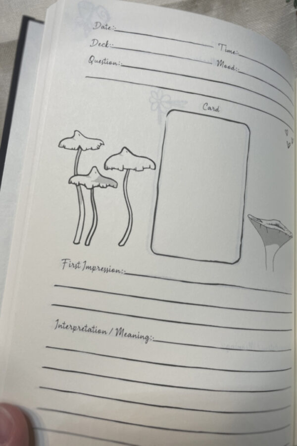 Card a Day Hardcover Tarot Journal with Doodle Details, 150 pages - Image 8