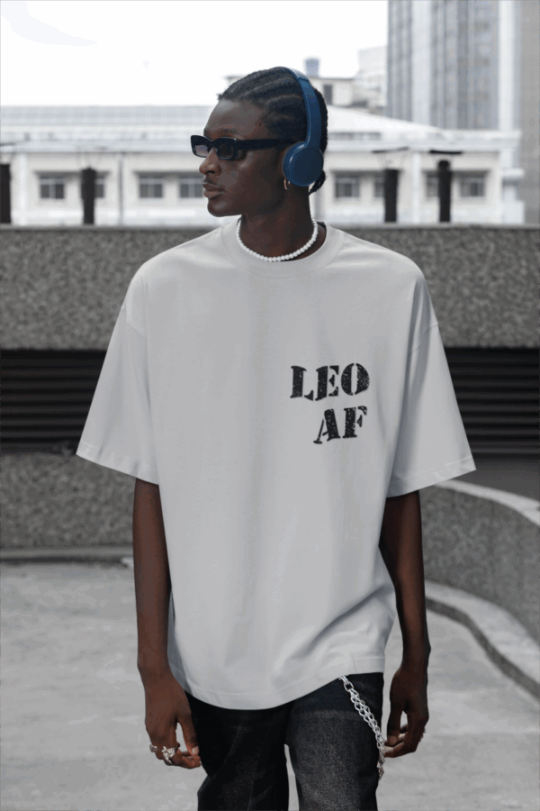Funny Leo AF Unisex Softstyle T-Shirt - Image 5