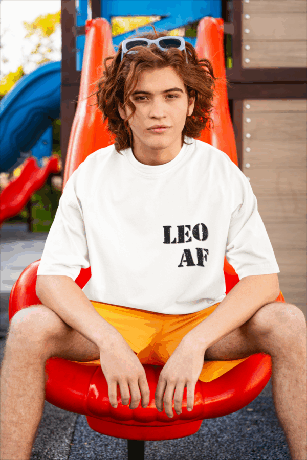 Funny Leo AF Unisex Softstyle T-Shirt