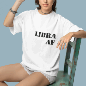 Funny Libra AF Unisex Softstyle T-Shirt