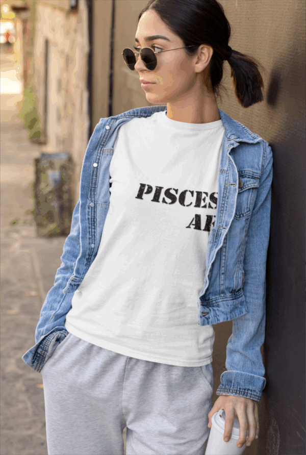Funny Pisces AF Unisex Softstyle T-Shirt - Image 2
