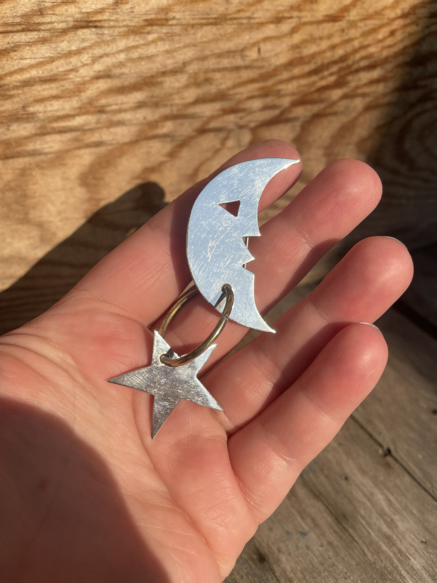 Vintage Moon and Star 925 Sterling Silver Taxco Mexico Brooch Pin, Signed TD-14 - Image 2