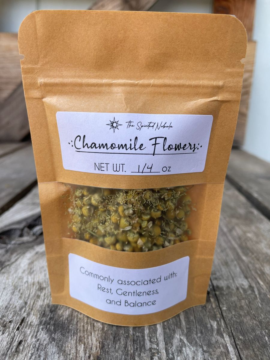 Dried Chamomile Flowers, 1/4 oz